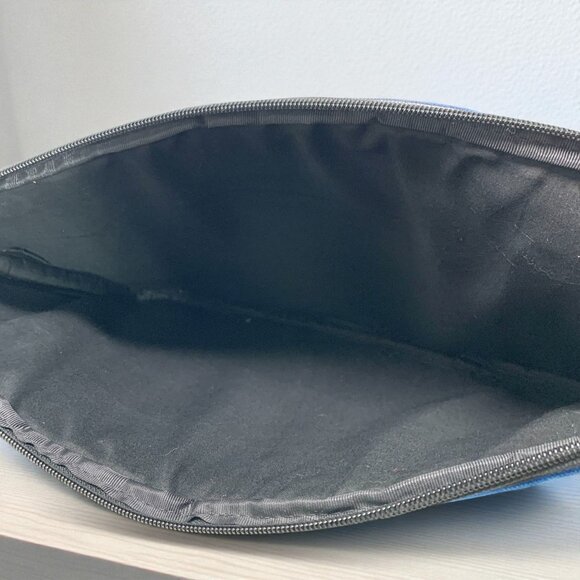 Rebecca Minkoff Blue & Black Striped Laptop Case With Shoulder Strap 14.5x11x1 - Picture 6 of 6